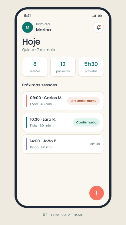 Terapeuta · hoje