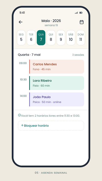 Agenda semanal